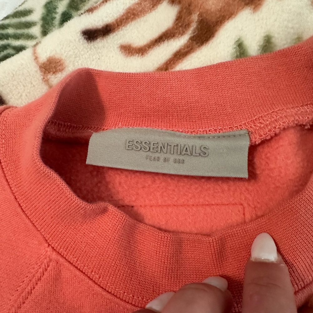 Essentials crew neck. Orange - Picture 3 of 7